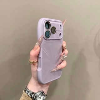 Cao Cấp Aurora Eo Nhỏ Cửa Sổ Lớn Ốp lưng Di Động Thích Hợp Cho iPhone17 Pro Max 16 15 14 13 Pro Max Chống Sốc Bảo Vệ Camera Mặt Sau Cứng Chống Rơi