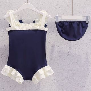 Đồ bơi liền thân bé gái họa tiết hoạt hình - đồ bơi dễ thương phong cách công chúa mùa hè