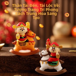 🔥2026 Năm Ngựa Bập bênh Ngựa Thần Tài Đồ Trang Trí Văn Phòng Sáng Tạo Nơi Làm Việc Đồ Trang Trí Tiền Ngay Đồ Trang Trí Xe Hơi