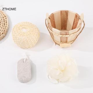 ZTHOME 4 / 5 / 6 Bộ Spa Buet-paed bằng gỗ thân thiện với môi trường tự nhiên Làm sạch da toàn thân Spa Dụng cụ tắm Quà tặng Bộ HOT