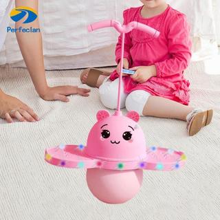 Perfeclan Pogo Ball có tay cầm Đồ chơi tập thể dục Phối hợp cân bằng Bóng nhảy đáng yêu có đèn cho các trò chơi Bài tập ngoài trời tại nhà Bé trai
