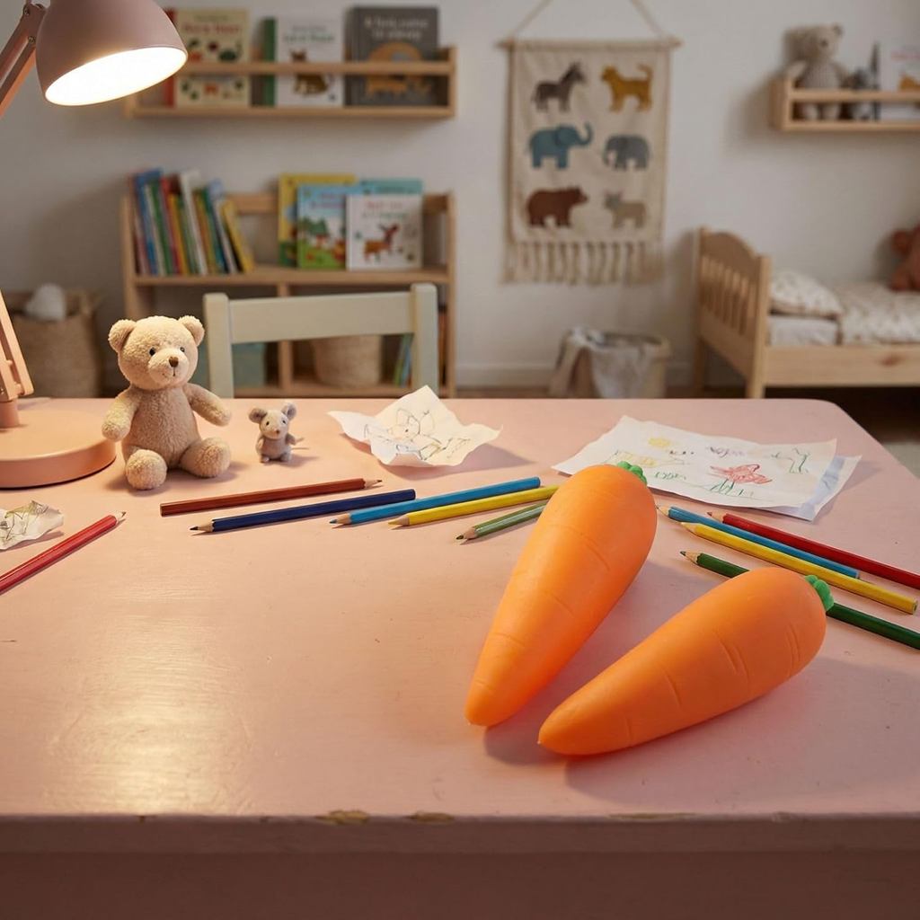 Quả bóng căng thẳng Squishy cà rốt khổng lồ, Quả mực Jumbo 5,5 inch Siêu mực và có thể đúc được Tăng chậm Thư giãn Cảm giác căng thẳng để giảm lo âu