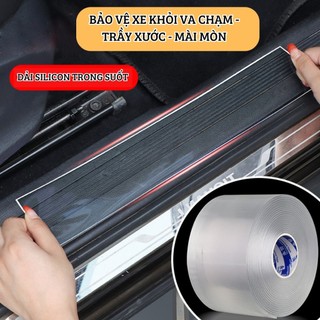 Miếng dán chống va đập ô tô silicon dày dặn Chất liệu Silicon، Bảo vệ bệ cửa،Băng Keo Nano