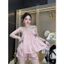 Bộ đồ ngủ nữ pijama đồ bộ mặc nhà lụa Latin cộc đùi thiết kế dễ thương - cn128