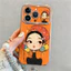 Ốp lưng điện thoại cho cô gái sáng tạo, chống rơi, phù hợp với iPhone 17 16 15 14 13 12 11 Pro Plus XS Max ID6D010
