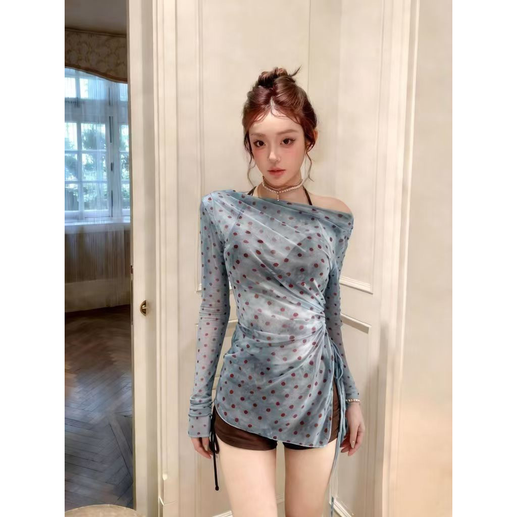 Bikini Ba Mảnh Polka Dot, Phù Hợp Cho Kỳ Nghỉ Suối Nước Nóng