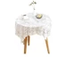XYLJJ14 Khăn Trải Bàn Phong Cách Retro Ren Trang Trí Pháp Đơn Giản Lãng Mạn Bàn Cà Phê Tròn Bàn Vải Dã Ngoại Vải Bàn Vải Thảm