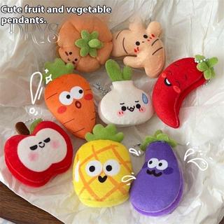 (TFT) 1 Sáng Tạo Ngộ nghĩnh Rau Trái Cây Sang Trọng Búp Bê Móc Khóa Vỏ Dễ Thương Túi Mặt Dây Chuyền Schoolbag Phụ Kiện Quà Tặng Vòng Chìa Khóa Ô Tô MỚI