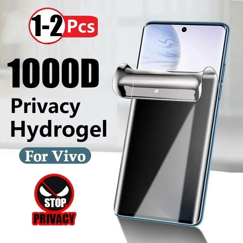1-2 Chiếc Chống Trầy Xước Bảo Vệ Màn Hình Matte Film Cho vivo Y01 Y03 Y03t Y04 Y05 Y18 Y18e Y18i Y18t Y02 Y02A Y02s Y02t Chống Gián Điệp Riêng Tư Chống Ánh Sáng Xanh Hydrogel Film HD Phim Mềm