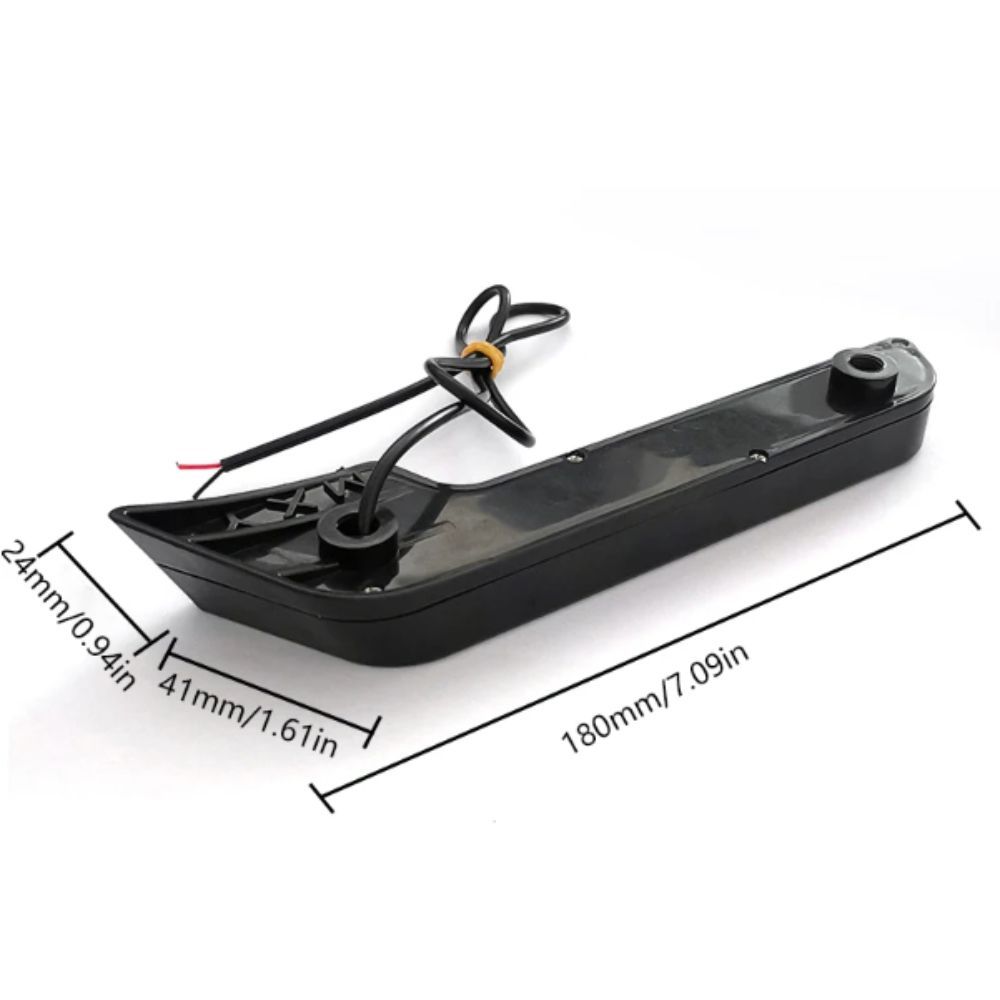 Đèn chạy ban ngày DOAOV78N, Đèn lái xe hình chữ L 12V 6 LED thay thế Đèn sương mù siêu sáng chống nước siêu sáng lái xe
