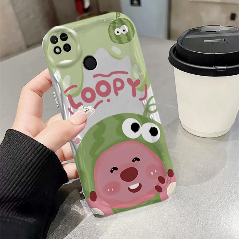 Vỏ Silicon Hoạt Hình Cho Redmi 9C 10A 3D Sóng Mềm Ốp lưng Loopy Chống Sốc Ốp Lưng