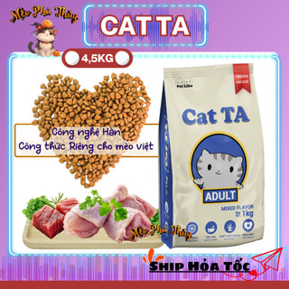 Hạt mèo Cat TA 4.5KG vị Gà Tây & Cá Ngừ giúp bộ lông óng mượt, hạn chế rụng lông