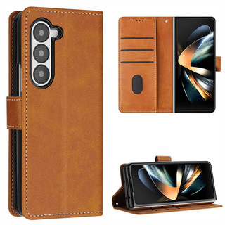 Vỏ Cho Samsung Galaxy Z Fold 3 4 5 6 7 Vỏ Ví Lật Sang Trọng Da PU Khe Cắm Thẻ Đứng Có Dây Buộc