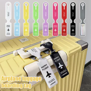 Thẻ Hành Lý Nhận Dạng Phụ Kiện Du Lịch PVC Chống Thấm Nước Vali Thẻ Tên Túi Xách Treo Mới