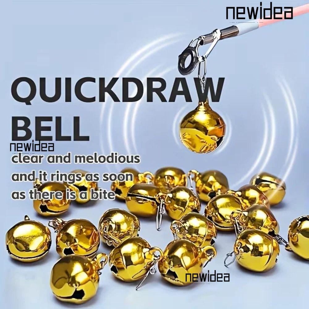 SET 5 Chuông Câu Cá Thép Không Gỉ, Trượt Nhanh, Phù Hợp Cho Câu Cá Ban Đêm và Trên Băng