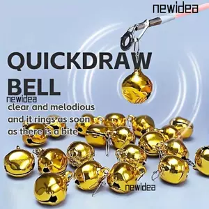 SET 5 Chuông Câu Cá Thép Không Gỉ, Trượt Nhanh, Phù Hợp Cho Câu Cá Ban Đêm và Trên Băng