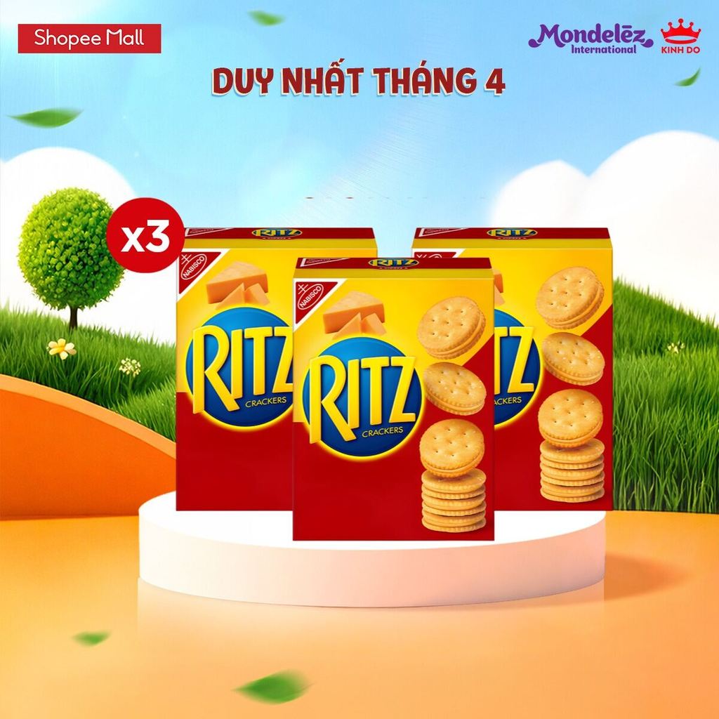 Bánh Quy Ritz Kẹp Kem Phô Mai 106g (Combo 3) (Hàng Xuất Khẩu Thị Trường ...