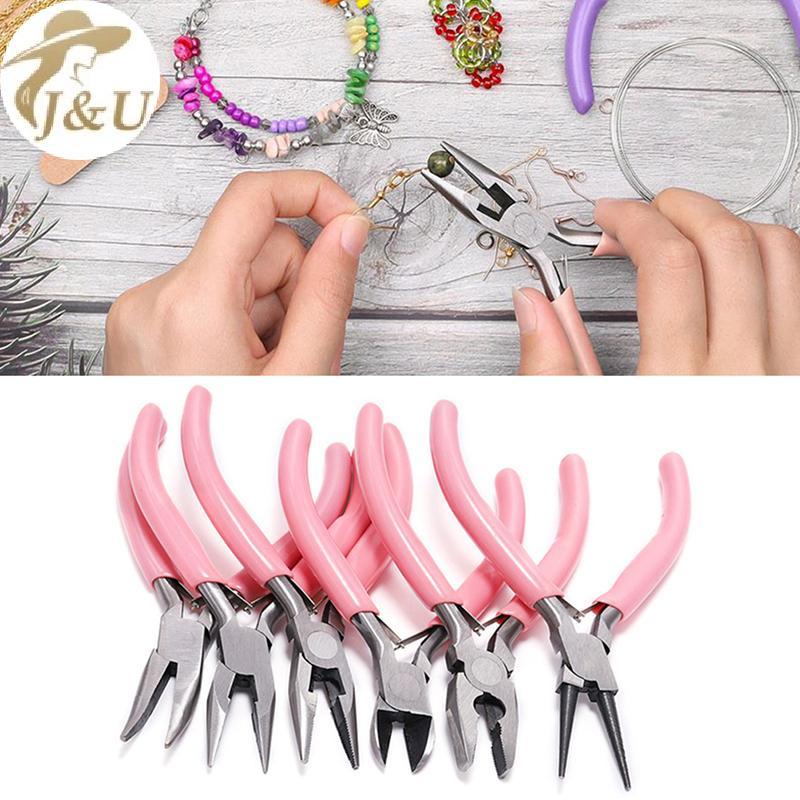Kìm Mini Hình Chữ thập Tròn Đính Hạt Cách Nhiệt - Dụng cụ Làm Trang Sức