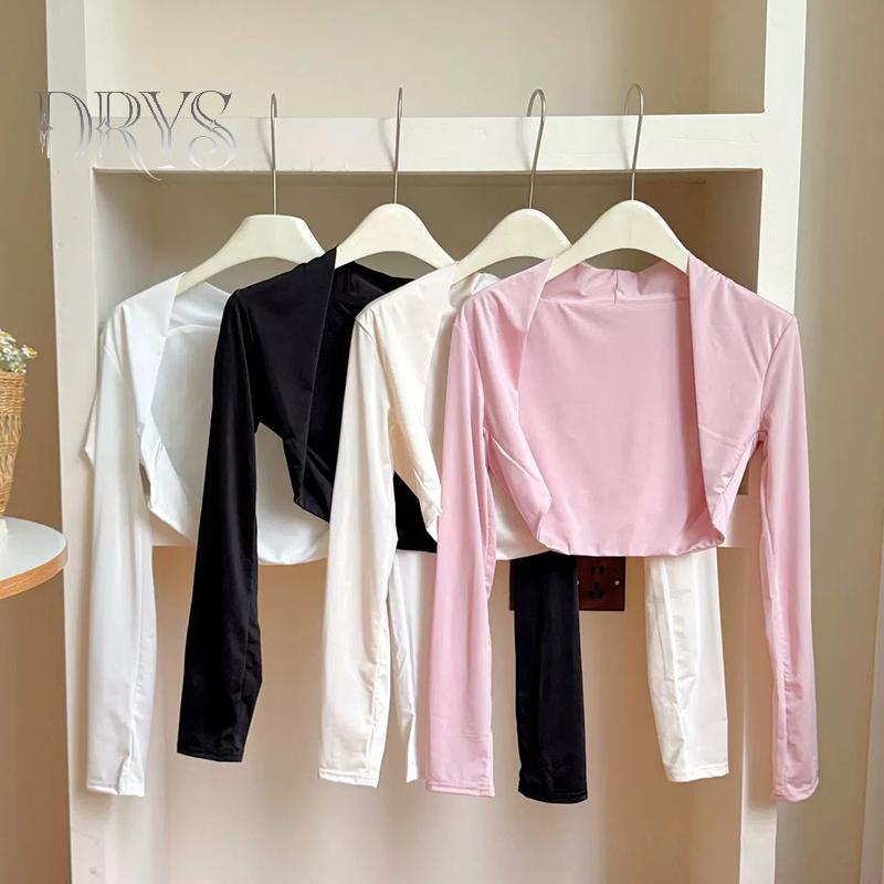 (TFT) Khăn choàng lụa băng tay áo nữ chống nắng chống tia cực tím Găng tay còng cho hoạt động thể thao ngoài trời Golf Chạy câu cá dài Sleev MỚI