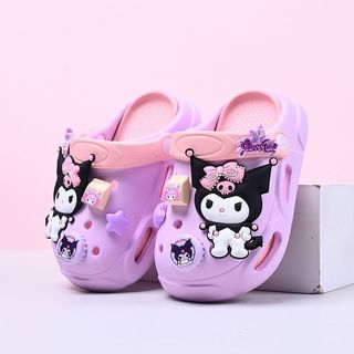 Dép lỗ cho bé Kuromi - dép EVA mềm nhẹ chống trượt hoạt hình dễ thương đi biển mùa hè
