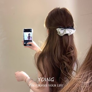 Kẹp Tóc Thời Trang Chấm Bi Kẻ Sọc, Nửa Ngón, Xoắn Nơ - Phong Cách Young/Preppy
