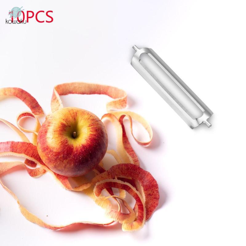 10 lưỡi dao thay thế cho dụng cụ gọt vỏ nhà bếp, thép không gỉ 5,6cm cho rau củ và trái cây