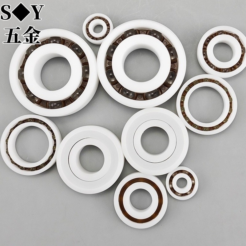 Vòng bi vật liệu nhựa POM 6200 6201 6202 6203 6204 6205 6206-2rs Chống thấm nước Chịu nhiệt độ cao Chống ăn mòn Cách nhiệt không từ tính