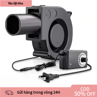 【COD】Quạt turbo điều tốc 12V/2.9A thiết kế cho lò nướng, với đường kính 38mm và khả năng đạt tốc độ tối đa 5500 RPM