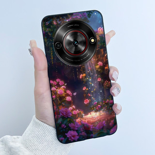 Dành Cho ZTE Blade A75 5G / Nubia Focus 5G / Nubia Calf 5G Ốp điện thoại Thỏ Tình Yêu Dễ Thương Màu Đen Ngộ nghĩnh Silicon Mềm Vỏ Bảo Vệ Mặt Sau
