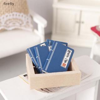 [Firefly] 4 Cái / bộ 1: 12 Nhà búp bê Sách thu nhỏ Mô hình Nhà búp bê Đồ chơi trang trí phòng học Đồ trang trí cảnh vi mô Đạo cụ chụp ảnh [VN]