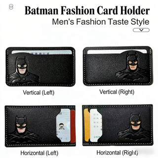 Ví da mỏng Batman, Hộp đựng thẻ tín dụng tối giản & Hộp đựng thẻ ID cho nam, Quà tặng cho bố, con trai, chồng