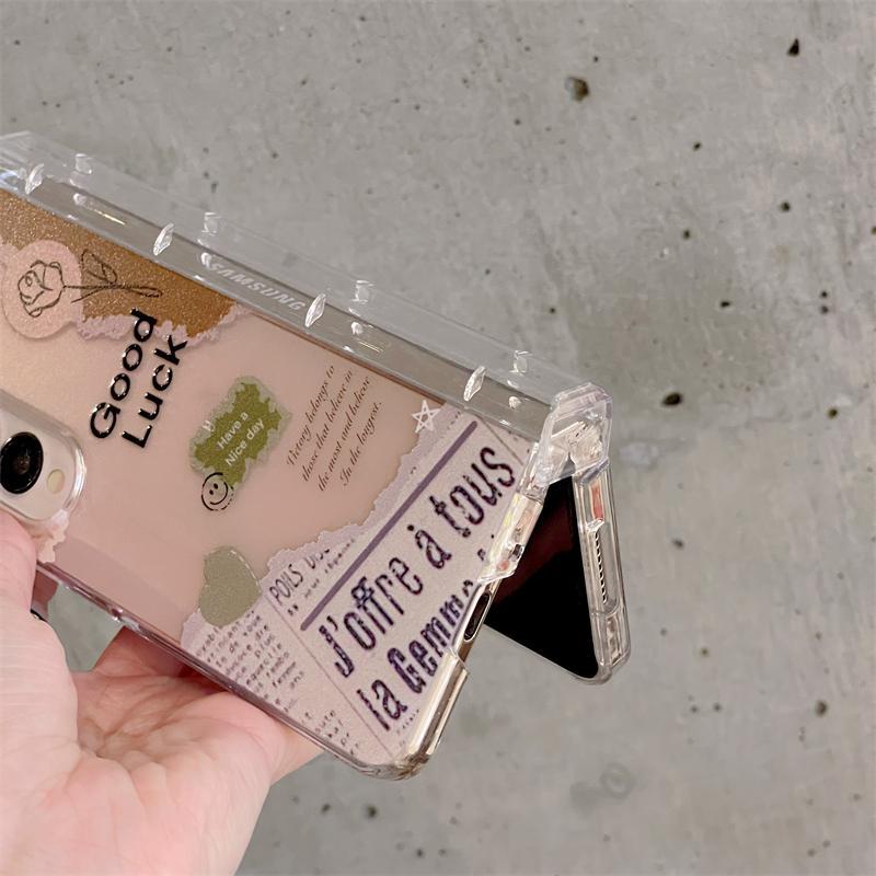 Vintage Hoa Hồng Báo Ốp Lưng Điện Thoại Thích Hợp Cho Samsung Galaxy ZFold7 zfold6 Dây Gấp Vỏ Cứng Cho Z Fold 7 6 5 5G Vỏ Bảo Vệ