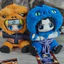 BH2 NARUTO Uzumaki Naruto Sasuke Dễ Thương Quái Vật Dự Tiệc Ngồi Series Vinyl Plushie Mù Hộp Túi Charm HB2