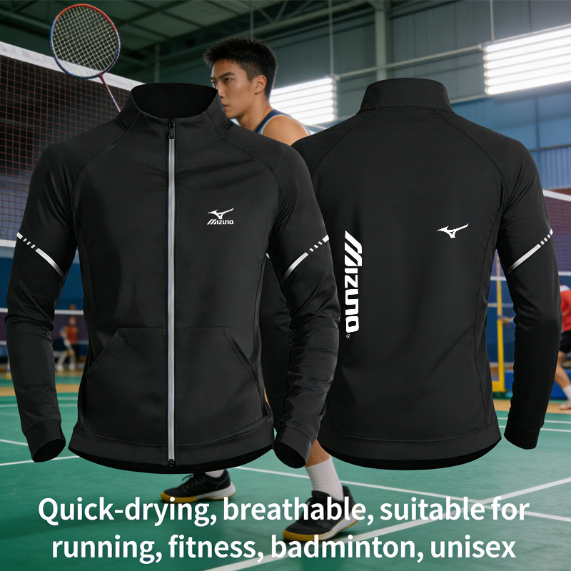 Áo khoác thể thao chuyên nghiệp chobadminton, phù hợp sử dụng hàng ngày, đa năng với thiết kế cardigan dài tay dành cho mùa thu