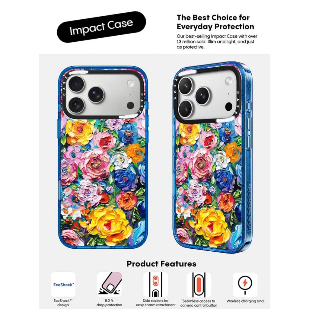 CASECASE X Las Vegas Mùa Hè Hoa Vui Vẻ Bầu Trời Màu Xanh Trong Suốt Cứng Hút Từ Tính Tác Động Dành Cho Apple IPhone 12 13 14 15 16 17 Pro Max Air Plus Có Hộp