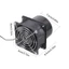 Cc Quạt Xả 80mm 12V 0 9A Bộ Quạt Hút Khí Hàn Ống Xả Máy Thổi Để Sưởi Phòng Ngủ Phòng Tắm Nhà Bếp