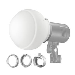 Yohooo Yohooo Godox ML-CD15 Bộ khuếch tán Dome với 3 bộ điều hợp để chụp ảnh Đèn flash Chân dung phòng thu Live Stream