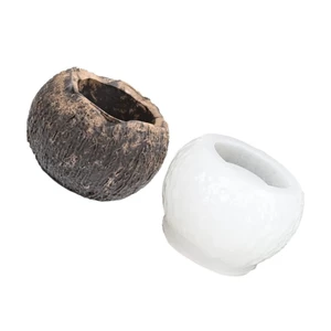 OXXGGKAO Khuôn sô cô la silicon cấp hình dừa Phụ kiện làm bánh cho bánh