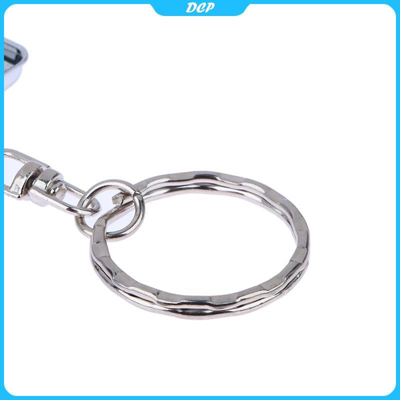 [DCP] hình trái tim tròn hình bầu dục hình vuông hai mặt gương mỹ phẩm kim loại Gấp Móc khóa trang điểm gương mini [VN]