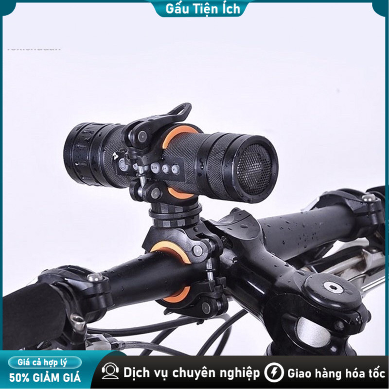 Kẹp đèn pin xe đạp 2 đầu có thể xoay 360 độ - Giá đỡ kẹp đèn pin xe đạp，2 đầu ， Xoay 360