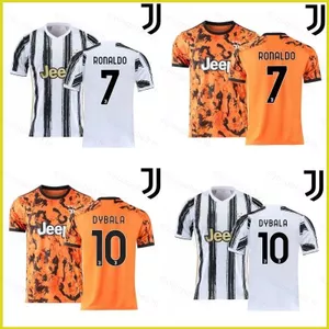SY3 2020-2021 Áo Bóng Đá Juventus FC Thun Cho Cả Nam Và Nữ, In Hình Ronaldo và Dybala, Dành Cho Sân Nhà và Sân Khách