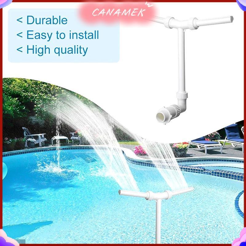 CANAMEK Thác Nước Bể Bơi Kép Điều Chỉnh Được - Phụ Kiện Trang Trí