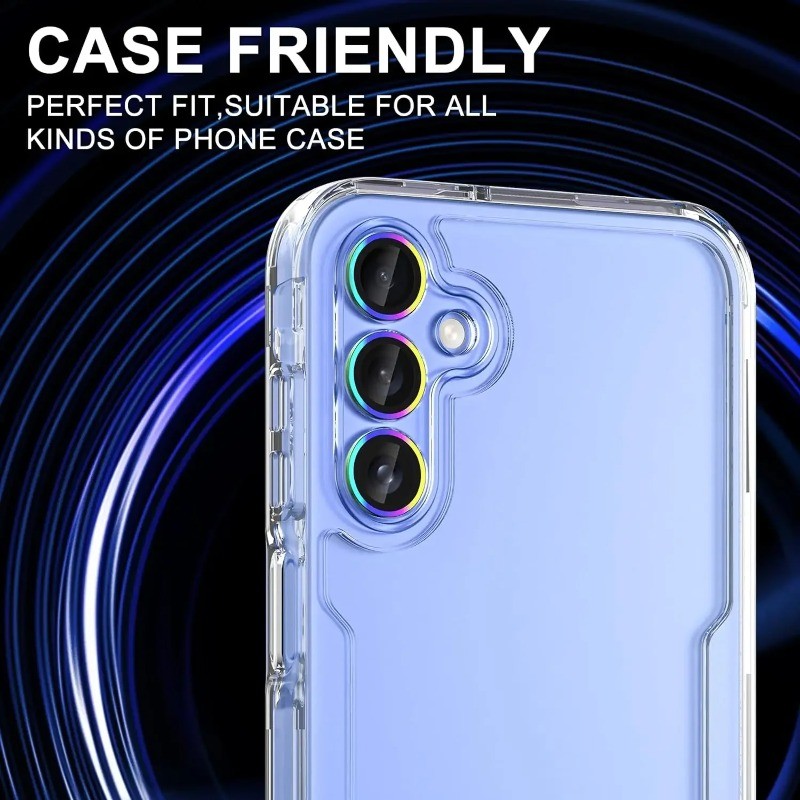 Dành Cho Samsung Galaxy Galaxy A37 A57 Siêu HD Hợp Kim Nhôm Ống Kính Máy Ảnh Kính Cường Lực Cho Samsung GalaxyA57 Galaxy37 Điện Thoại Mặt Sau Ống Kính Vòng Bảo Vệ