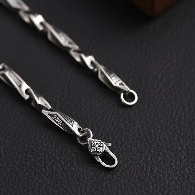 Vòng tay nam nữ khí chất cổ điển nhuộm màu đen tối giản