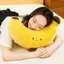 DARON Trái Cây Chuối Sang Trọng Gối, Vàng Sang Trọng Chuối Sang Trọng Đồ Chơi, Series Vui Nhộn Mô Phỏng Chân Dài Thiết Kế Dễ Thương Búp Bê Chuối Dễ Thương Xmas