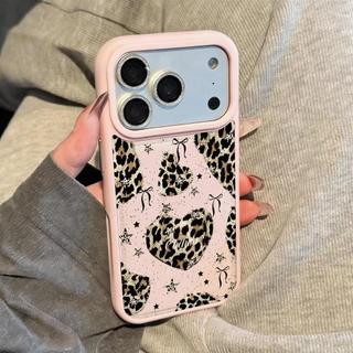 Leopard Rhapsody cho trường hợp iPhone 16promax iPhone 15 mới 14 dễ thương 1312 lỗ lớn