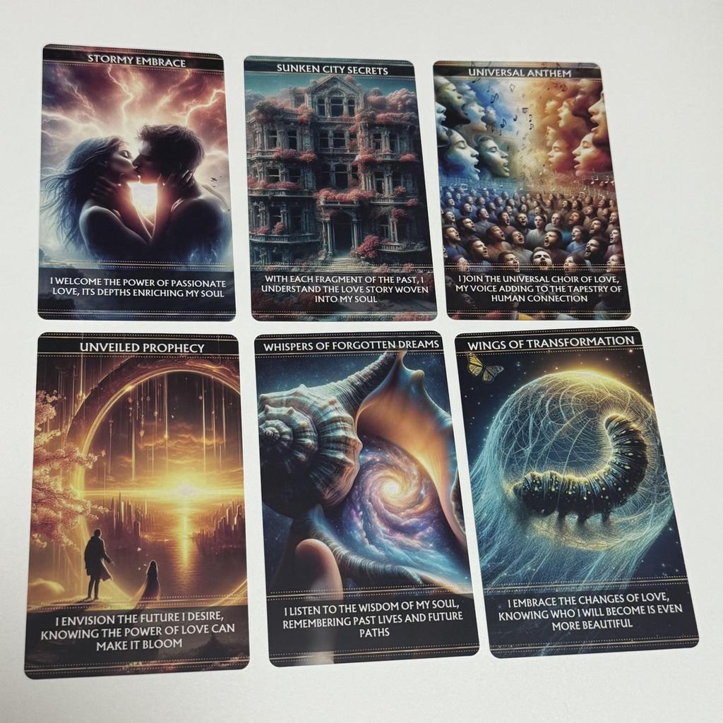 12 * 7cm Tin Nhắn Từ Vũ Trụ Oracle Deck 36 Lá Bài Thẻ Tin Nhắn Bảng Tiếng Anh Trò Chơi saixit2vn