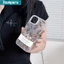 Ibumpers Ốp Điện Thoại Thanh Lịch Tối Giản Họa Tiết Hoa Đường Nghệ Thuật Ngựa Mờ Mềm Cao Cấp Chống Sốc Vỏ Cho iPhone 11 12 13 14 15 16 17 Pro Max IP 7 8 Plus Iphon X XS XR