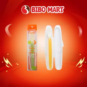 Thìa Ăn Dặm Cho Bé Combi Thìa Silicon Cao Cấp Nhỏ Gọn Kèm Hộp - Bibo Mart