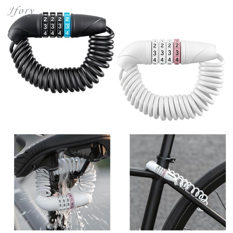 Khóa cáp xe đạp chống trộm Jfory Dễ sử dụng Kết hợp Khóa dây an ninh di động cho xe đạp đường núi